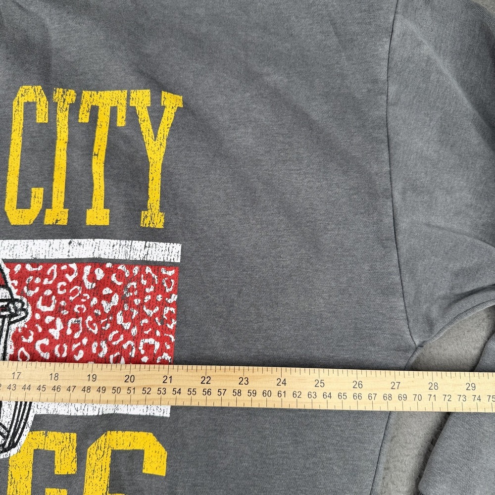 Kansas City Chiefs Sweatshirt Womens Large Gray NFL Football Gameday Couture - Picture 6 of 10